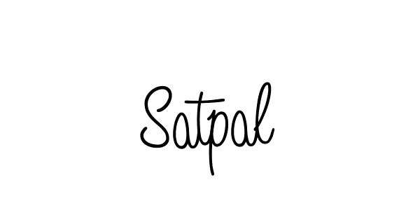 The best way (Angelique-Rose-font-FFP) to make a short signature is to pick only two or three words in your name. The name Satpal include a total of six letters. For converting this name. Satpal signature style 5 images and pictures png