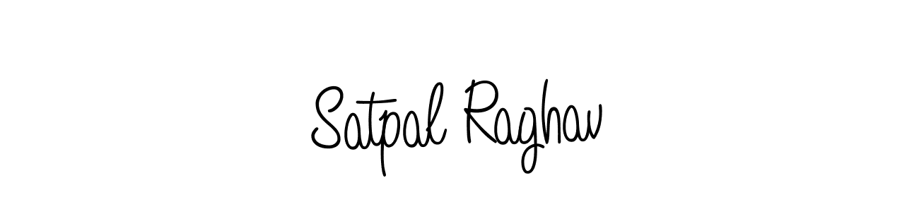 The best way (Angelique-Rose-font-FFP) to make a short signature is to pick only two or three words in your name. The name Satpal Raghav include a total of six letters. For converting this name. Satpal Raghav signature style 5 images and pictures png