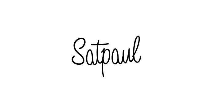 Create a beautiful signature design for name Satpaul. With this signature (Angelique-Rose-font-FFP) fonts, you can make a handwritten signature for free. Satpaul signature style 5 images and pictures png