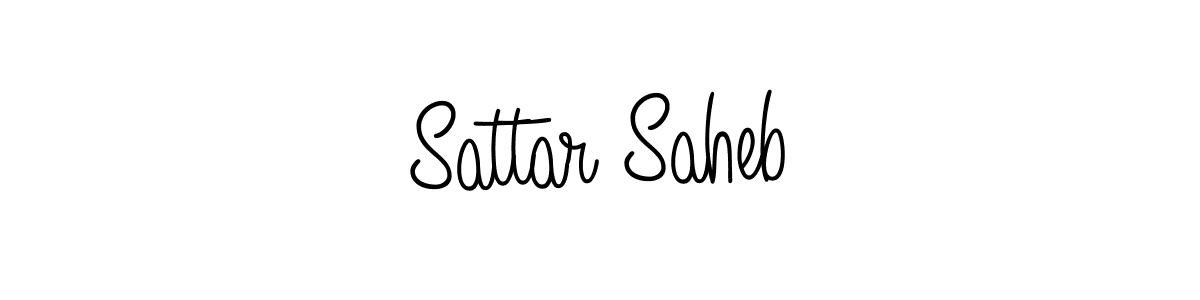 The best way (Angelique-Rose-font-FFP) to make a short signature is to pick only two or three words in your name. The name Sattar Saheb include a total of six letters. For converting this name. Sattar Saheb signature style 5 images and pictures png