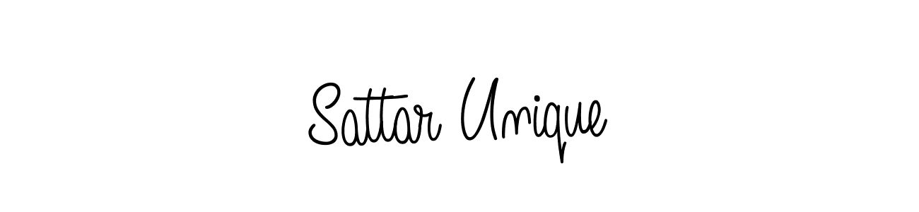 Sattar Unique stylish signature style. Best Handwritten Sign (Angelique-Rose-font-FFP) for my name. Handwritten Signature Collection Ideas for my name Sattar Unique. Sattar Unique signature style 5 images and pictures png