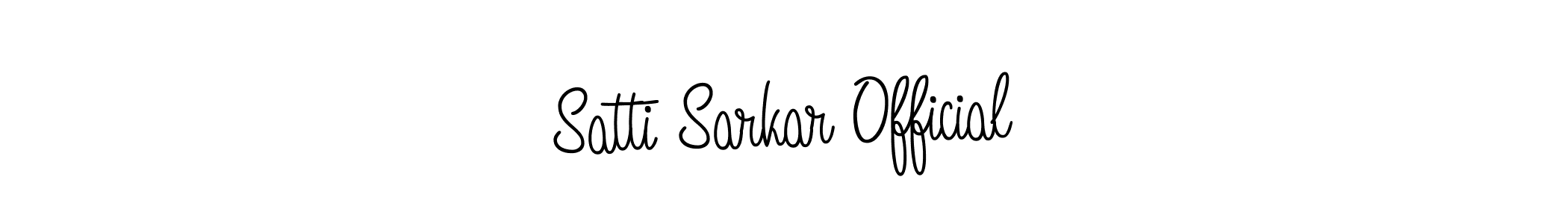 Satti Sarkar Official stylish signature style. Best Handwritten Sign (Angelique-Rose-font-FFP) for my name. Handwritten Signature Collection Ideas for my name Satti Sarkar Official. Satti Sarkar Official signature style 5 images and pictures png