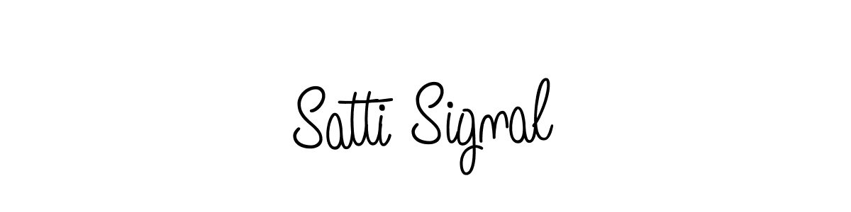 Also You can easily find your signature by using the search form. We will create Satti Signal name handwritten signature images for you free of cost using Angelique-Rose-font-FFP sign style. Satti Signal signature style 5 images and pictures png