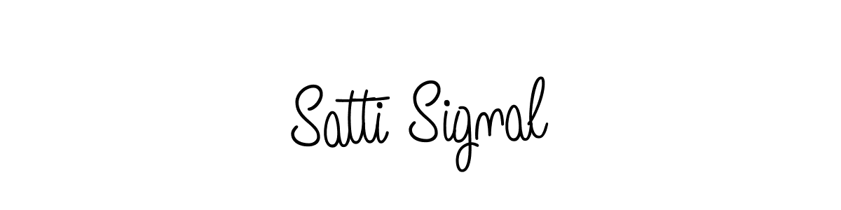 Design your own signature with our free online signature maker. With this signature software, you can create a handwritten (Angelique-Rose-font-FFP) signature for name Satti Signal. Satti Signal signature style 5 images and pictures png