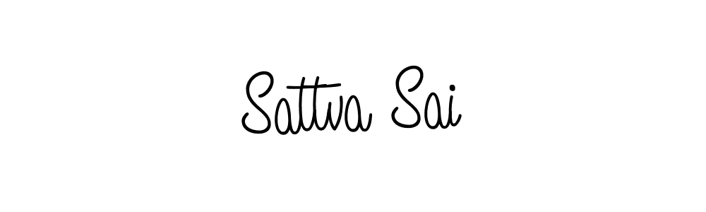 Use a signature maker to create a handwritten signature online. With this signature software, you can design (Angelique-Rose-font-FFP) your own signature for name Sattva Sai. Sattva Sai signature style 5 images and pictures png