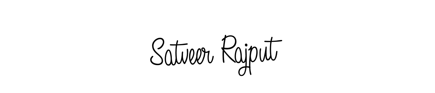 How to make Satveer Rajput name signature. Use Angelique-Rose-font-FFP style for creating short signs online. This is the latest handwritten sign. Satveer Rajput signature style 5 images and pictures png
