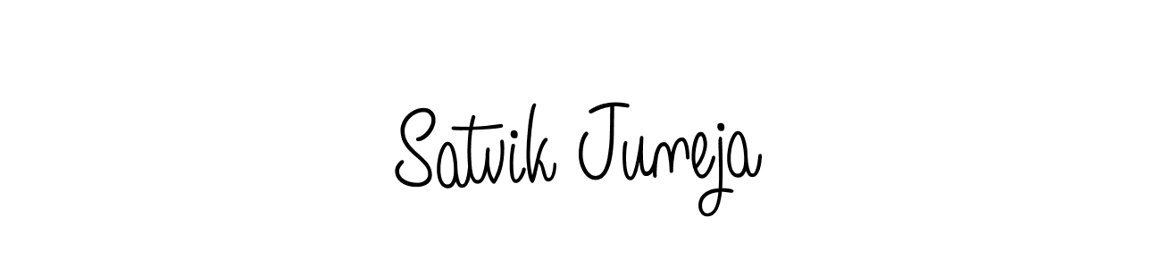 Here are the top 10 professional signature styles for the name Satvik Juneja. These are the best autograph styles you can use for your name. Satvik Juneja signature style 5 images and pictures png