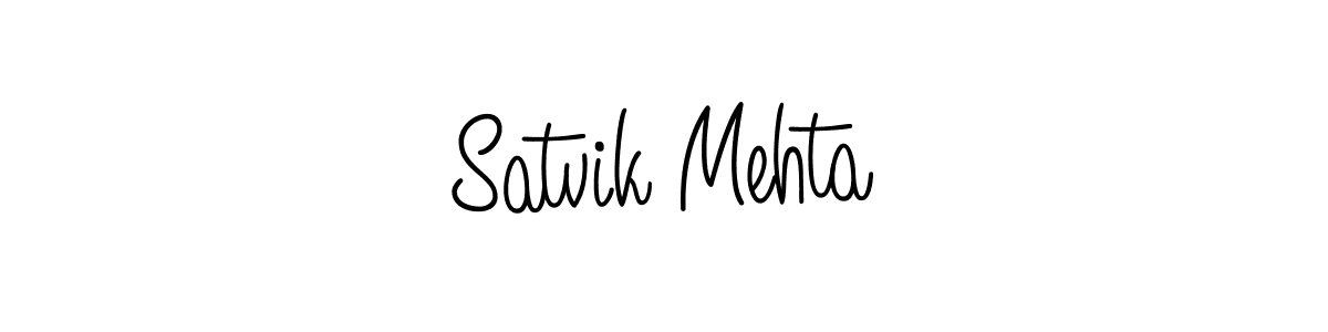 Also we have Satvik Mehta name is the best signature style. Create professional handwritten signature collection using Angelique-Rose-font-FFP autograph style. Satvik Mehta signature style 5 images and pictures png