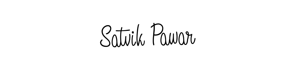 How to Draw Satvik Pawar signature style? Angelique-Rose-font-FFP is a latest design signature styles for name Satvik Pawar. Satvik Pawar signature style 5 images and pictures png