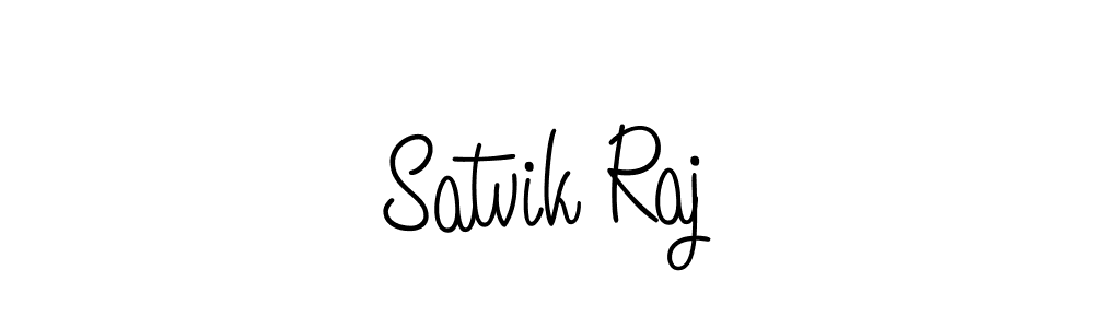 Satvik Raj stylish signature style. Best Handwritten Sign (Angelique-Rose-font-FFP) for my name. Handwritten Signature Collection Ideas for my name Satvik Raj. Satvik Raj signature style 5 images and pictures png