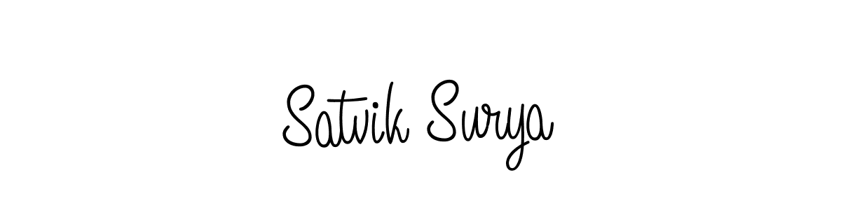 How to Draw Satvik Surya signature style? Angelique-Rose-font-FFP is a latest design signature styles for name Satvik Surya. Satvik Surya signature style 5 images and pictures png