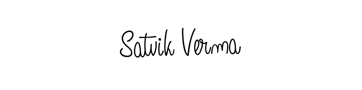 Once you've used our free online signature maker to create your best signature Angelique-Rose-font-FFP style, it's time to enjoy all of the benefits that Satvik Verma name signing documents. Satvik Verma signature style 5 images and pictures png