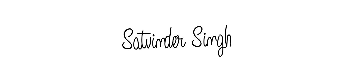 Design your own signature with our free online signature maker. With this signature software, you can create a handwritten (Angelique-Rose-font-FFP) signature for name Satvinder Singh. Satvinder Singh signature style 5 images and pictures png