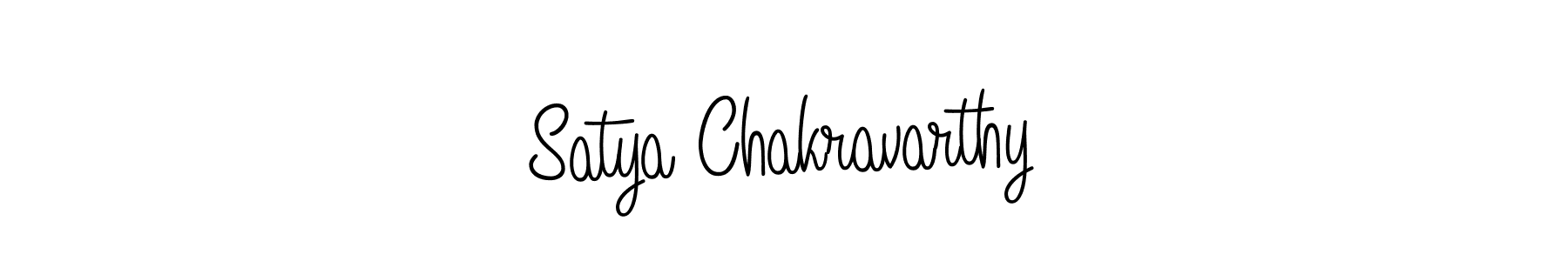 Make a beautiful signature design for name Satya Chakravarthy. With this signature (Angelique-Rose-font-FFP) style, you can create a handwritten signature for free. Satya Chakravarthy signature style 5 images and pictures png