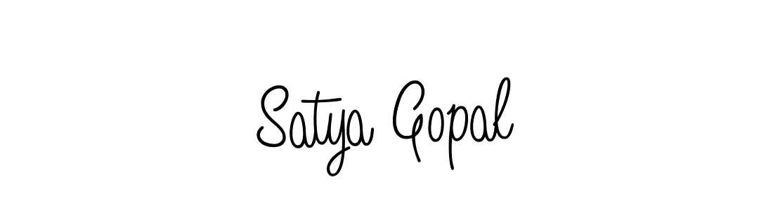 Use a signature maker to create a handwritten signature online. With this signature software, you can design (Angelique-Rose-font-FFP) your own signature for name Satya Gopal. Satya Gopal signature style 5 images and pictures png