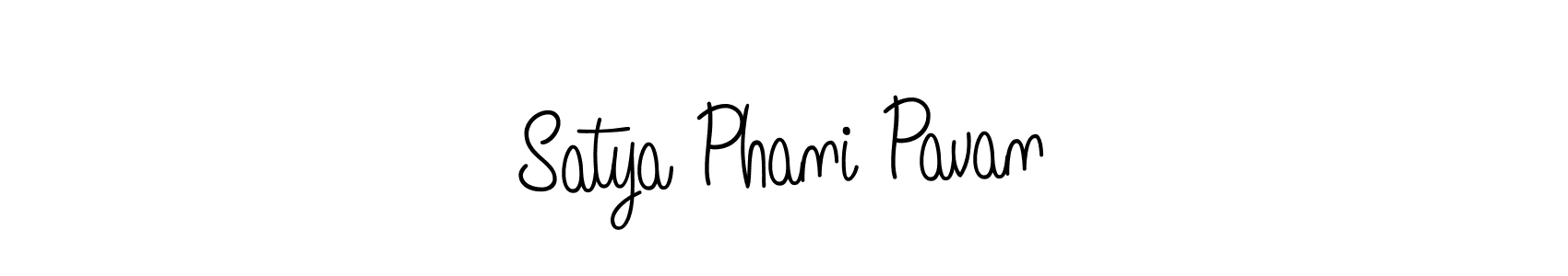 The best way (Angelique-Rose-font-FFP) to make a short signature is to pick only two or three words in your name. The name Satya Phani Pavan include a total of six letters. For converting this name. Satya Phani Pavan signature style 5 images and pictures png