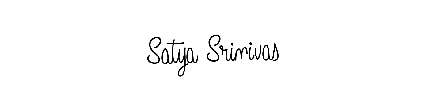 How to make Satya Srinivas name signature. Use Angelique-Rose-font-FFP style for creating short signs online. This is the latest handwritten sign. Satya Srinivas signature style 5 images and pictures png