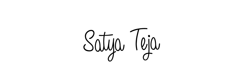 Create a beautiful signature design for name Satya Teja. With this signature (Angelique-Rose-font-FFP) fonts, you can make a handwritten signature for free. Satya Teja signature style 5 images and pictures png