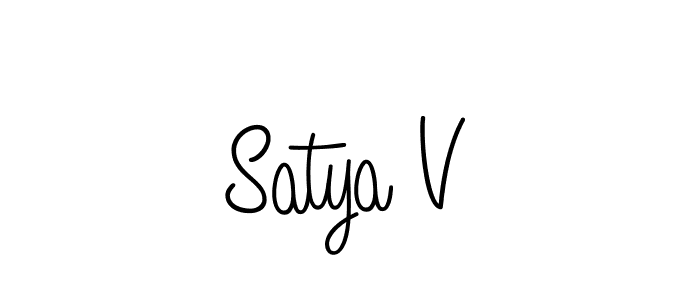 Similarly Angelique-Rose-font-FFP is the best handwritten signature design. Signature creator online .You can use it as an online autograph creator for name Satya V. Satya V signature style 5 images and pictures png
