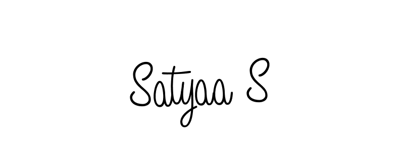 Satyaa S stylish signature style. Best Handwritten Sign (Angelique-Rose-font-FFP) for my name. Handwritten Signature Collection Ideas for my name Satyaa S. Satyaa S signature style 5 images and pictures png