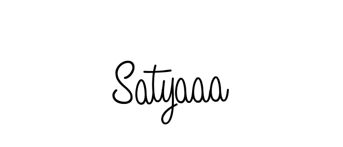 How to make Satyaaa name signature. Use Angelique-Rose-font-FFP style for creating short signs online. This is the latest handwritten sign. Satyaaa signature style 5 images and pictures png