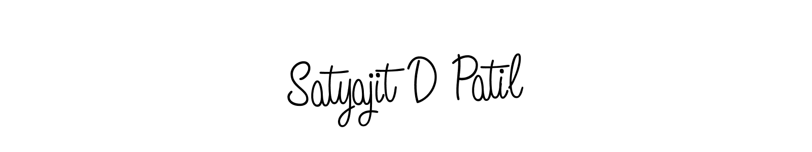 Create a beautiful signature design for name Satyajit D Patil. With this signature (Angelique-Rose-font-FFP) fonts, you can make a handwritten signature for free. Satyajit D Patil signature style 5 images and pictures png