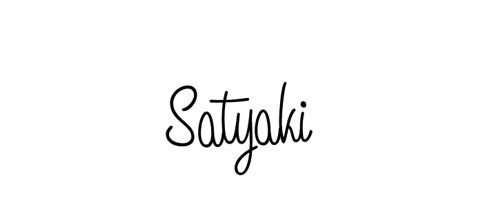 The best way (Angelique-Rose-font-FFP) to make a short signature is to pick only two or three words in your name. The name Satyaki include a total of six letters. For converting this name. Satyaki signature style 5 images and pictures png