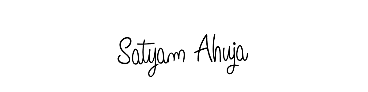 Design your own signature with our free online signature maker. With this signature software, you can create a handwritten (Angelique-Rose-font-FFP) signature for name Satyam Ahuja. Satyam Ahuja signature style 5 images and pictures png