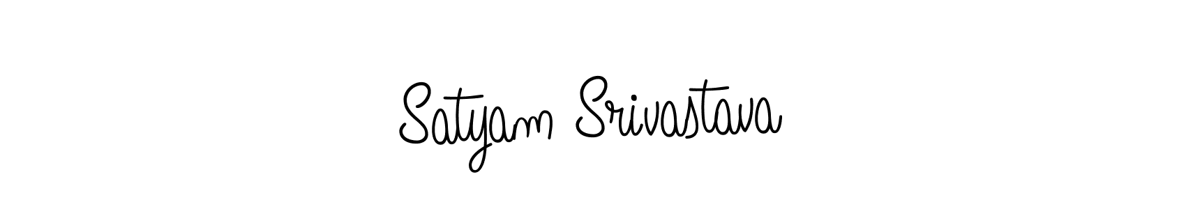 Satyam Srivastava stylish signature style. Best Handwritten Sign (Angelique-Rose-font-FFP) for my name. Handwritten Signature Collection Ideas for my name Satyam Srivastava. Satyam Srivastava signature style 5 images and pictures png