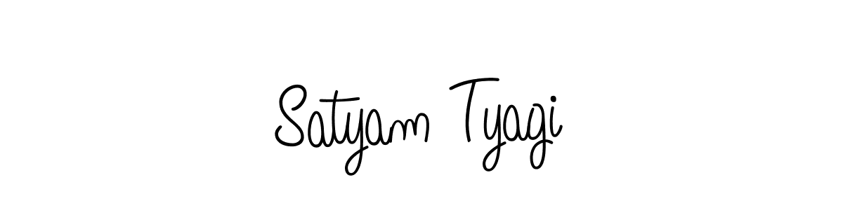 Create a beautiful signature design for name Satyam Tyagi. With this signature (Angelique-Rose-font-FFP) fonts, you can make a handwritten signature for free. Satyam Tyagi signature style 5 images and pictures png