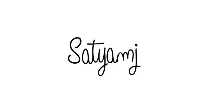 Also we have Satyamj name is the best signature style. Create professional handwritten signature collection using Angelique-Rose-font-FFP autograph style. Satyamj signature style 5 images and pictures png