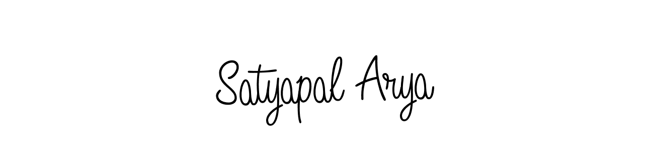 Design your own signature with our free online signature maker. With this signature software, you can create a handwritten (Angelique-Rose-font-FFP) signature for name Satyapal Arya. Satyapal Arya signature style 5 images and pictures png