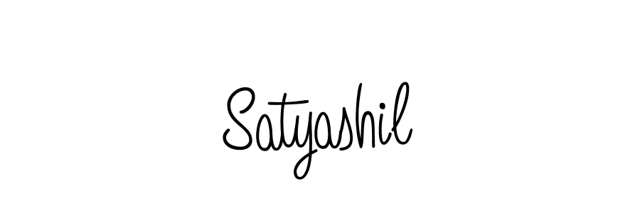 How to make Satyashil signature? Angelique-Rose-font-FFP is a professional autograph style. Create handwritten signature for Satyashil name. Satyashil signature style 5 images and pictures png
