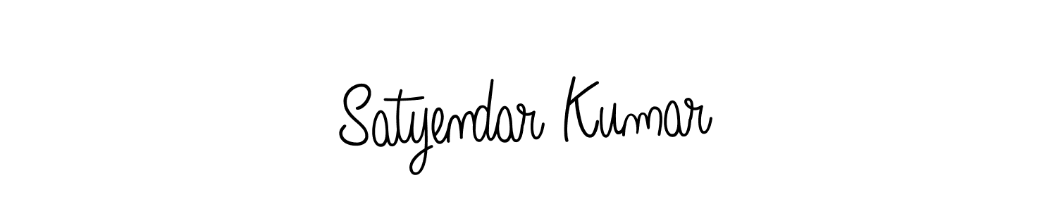 Use a signature maker to create a handwritten signature online. With this signature software, you can design (Angelique-Rose-font-FFP) your own signature for name Satyendar Kumar. Satyendar Kumar signature style 5 images and pictures png