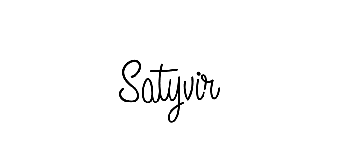 Design your own signature with our free online signature maker. With this signature software, you can create a handwritten (Angelique-Rose-font-FFP) signature for name Satyvir. Satyvir signature style 5 images and pictures png