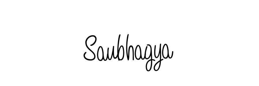 Design your own signature with our free online signature maker. With this signature software, you can create a handwritten (Angelique-Rose-font-FFP) signature for name Saubhagya. Saubhagya signature style 5 images and pictures png