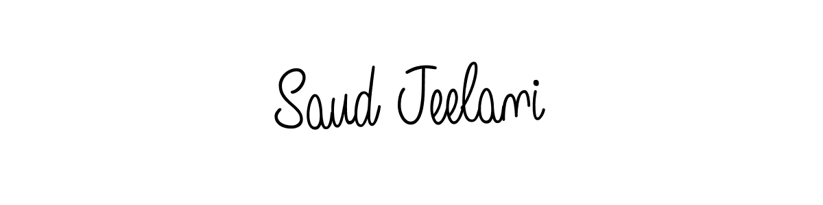 How to make Saud Jeelani name signature. Use Angelique-Rose-font-FFP style for creating short signs online. This is the latest handwritten sign. Saud Jeelani signature style 5 images and pictures png