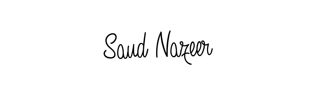 It looks lik you need a new signature style for name Saud Nazeer. Design unique handwritten (Angelique-Rose-font-FFP) signature with our free signature maker in just a few clicks. Saud Nazeer signature style 5 images and pictures png