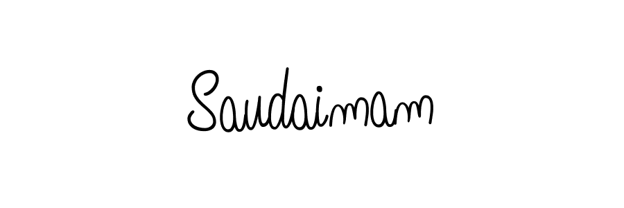 Design your own signature with our free online signature maker. With this signature software, you can create a handwritten (Angelique-Rose-font-FFP) signature for name Saudaimam. Saudaimam signature style 5 images and pictures png