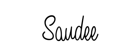 A modern signature idea for name Saudee using Angelique-Rose-font-FFP font. Clean strokes and elegant curves make it stand out instantly. Saudee signature style 5 images and pictures png