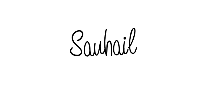 Use a signature maker to create a handwritten signature online. With this signature software, you can design (Angelique-Rose-font-FFP) your own signature for name Sauhail. Sauhail signature style 5 images and pictures png