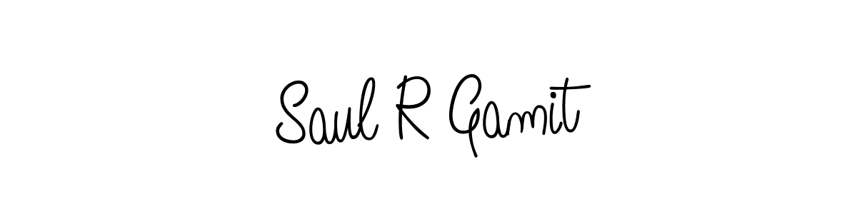 Use a signature maker to create a handwritten signature online. With this signature software, you can design (Angelique-Rose-font-FFP) your own signature for name Saul R Gamit. Saul R Gamit signature style 5 images and pictures png