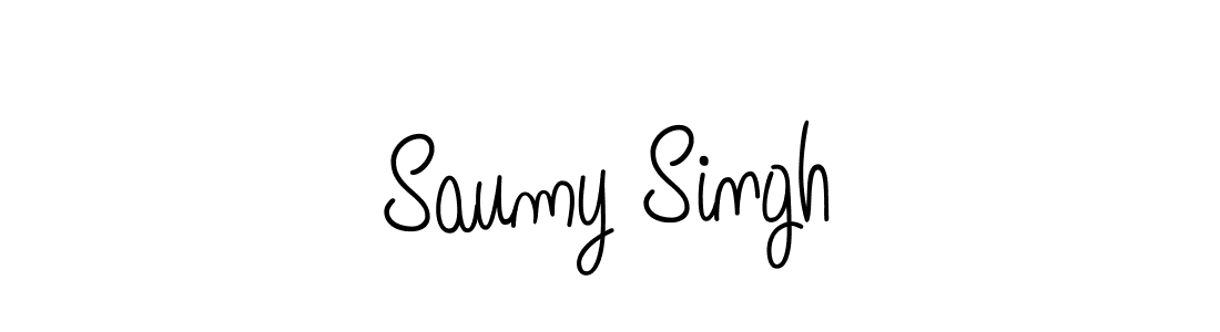 Create a beautiful signature design for name Saumy Singh. With this signature (Angelique-Rose-font-FFP) fonts, you can make a handwritten signature for free. Saumy Singh signature style 5 images and pictures png