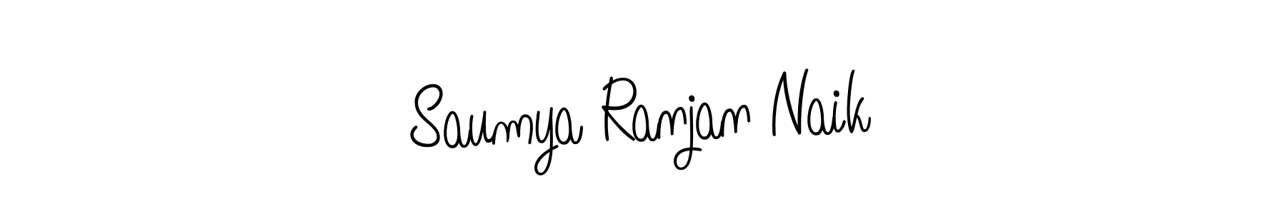 You should practise on your own different ways (Angelique-Rose-font-FFP) to write your name (Saumya Ranjan Naik) in signature. don't let someone else do it for you. Saumya Ranjan Naik signature style 5 images and pictures png