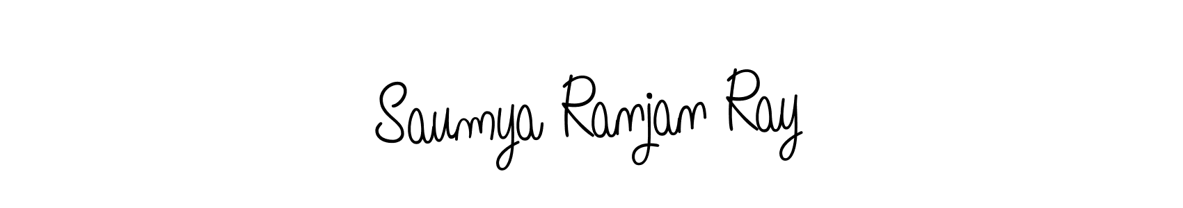 Design your own signature with our free online signature maker. With this signature software, you can create a handwritten (Angelique-Rose-font-FFP) signature for name Saumya Ranjan Ray. Saumya Ranjan Ray signature style 5 images and pictures png