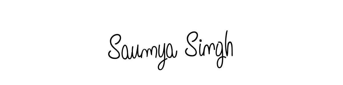 Create a beautiful signature design for name Saumya Singh. With this signature (Angelique-Rose-font-FFP) fonts, you can make a handwritten signature for free. Saumya Singh signature style 5 images and pictures png