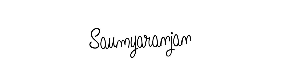 Saumyaranjan stylish signature style. Best Handwritten Sign (Angelique-Rose-font-FFP) for my name. Handwritten Signature Collection Ideas for my name Saumyaranjan. Saumyaranjan signature style 5 images and pictures png