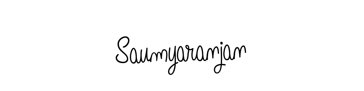 You should practise on your own different ways (Angelique-Rose-font-FFP) to write your name (Saumyaranjan) in signature. don't let someone else do it for you. Saumyaranjan signature style 5 images and pictures png