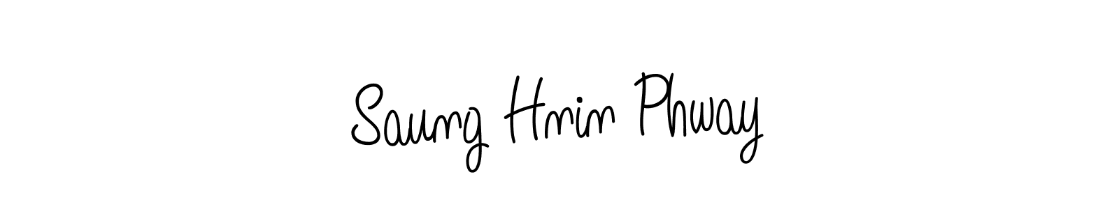 How to make Saung Hnin Phway signature? Angelique-Rose-font-FFP is a professional autograph style. Create handwritten signature for Saung Hnin Phway name. Saung Hnin Phway signature style 5 images and pictures png