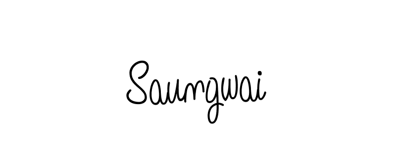 How to make Saungwai signature? Angelique-Rose-font-FFP is a professional autograph style. Create handwritten signature for Saungwai name. Saungwai signature style 5 images and pictures png